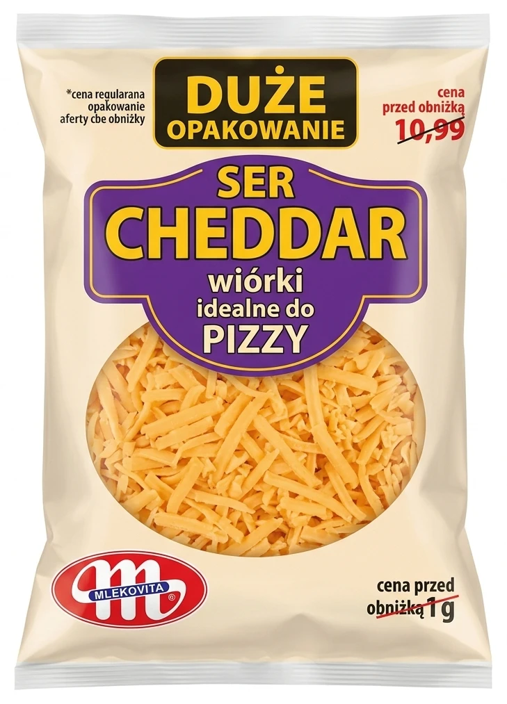 Mlekovita Ser Cheddar wiórki