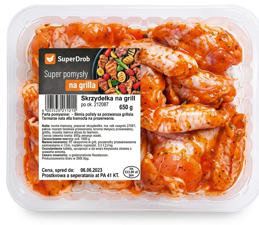 Skrzydełka na grill