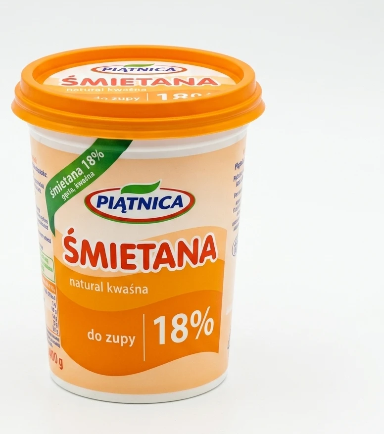Śmietana PIĄTNICA 18%