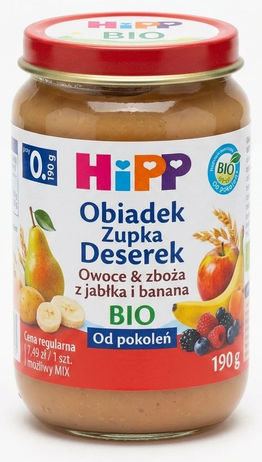 Obiadek Zupka Deserek HIPP