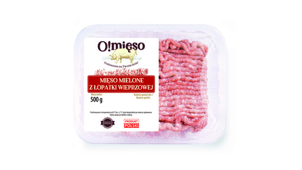 O!mięso Mięso mielone z łopatki wieprzowej 500 g