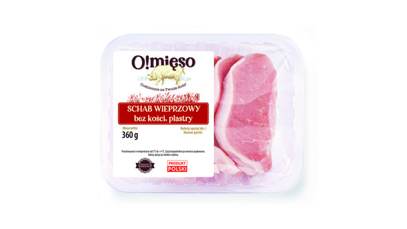 O!mięso Schab wieprzowy bez kości 360 g