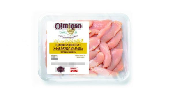 O!mięso Paski z fileta z piersi kurczaka 400 g