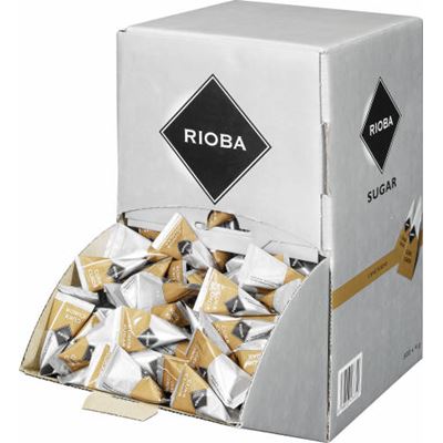 RIOBA Cukier trzcinowy brązowy typ DEMERARA 500 saszetek 2kg