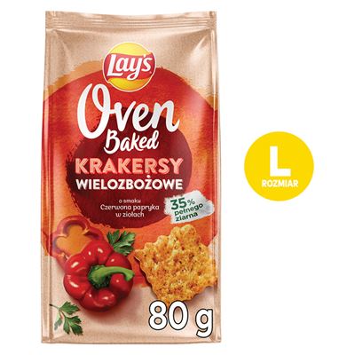 Lay's Oven Baked Krakersy Papryka w ziołach 80g