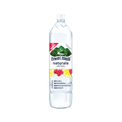 ŻYWIEC ZDRÓJ Naturals malina i cytryna napój niegazowany 6 x 1,2 l [kaucja]