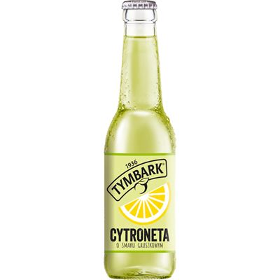 TYMBARK Cytroneta napój gazowany o smaku cytrynowym 20 x 330 ml butelka szklana