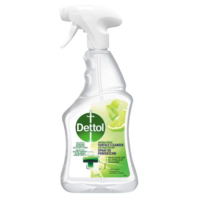 Dettol Spray do powierzchni antybakteryjny limonka i mięta 499 g