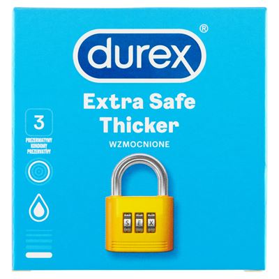 durex Extra Safe Prezerwatywy 3 sztuki