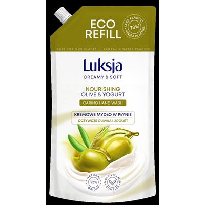 Luksja Creamy & Soft Mydło w płynie oliwka i jogurt zapas 900 ml