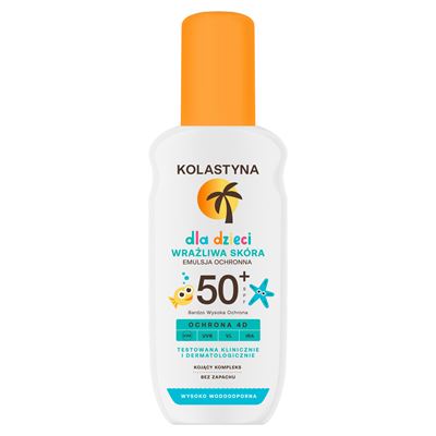 KOLASTYNA Emulsja do opalania dla dzieci skóra wrażliwa SPF 50+, 150ml