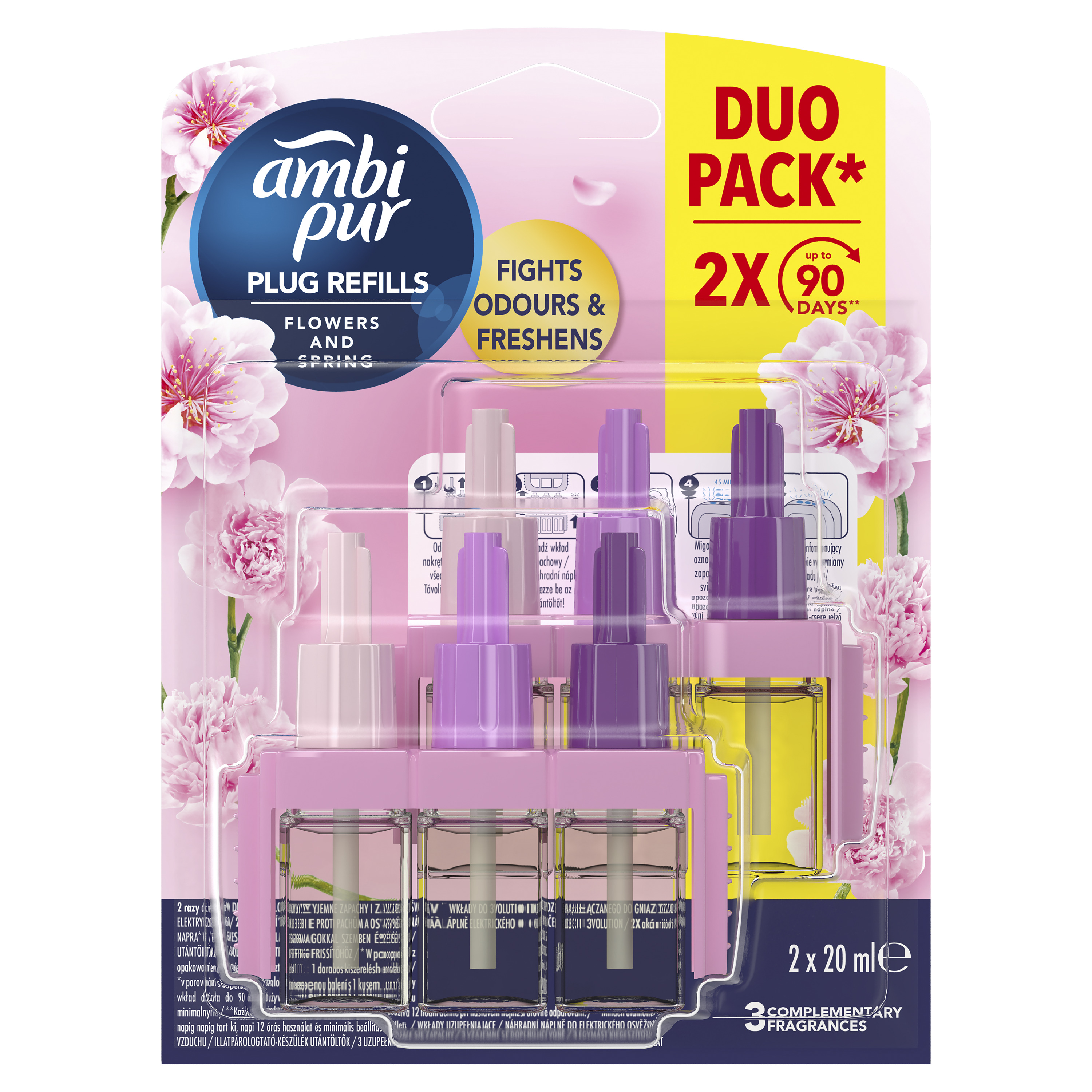 Ambi Pur 3Volution Wkład Do Elektrycznego Odświeżacza Powietrza Flowers & Spring 40 Ml