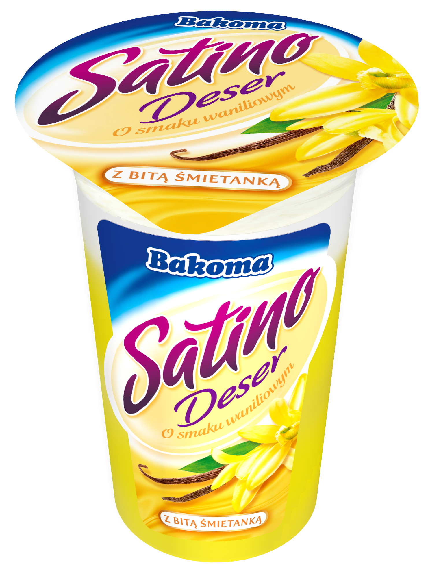 Satino Deser O Smaku Waniliowym Z Bitą Śmietanką 170G