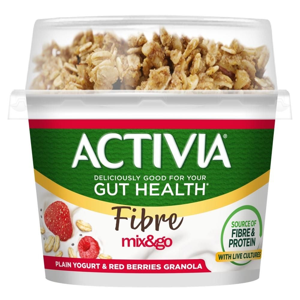 Activia Jogurt z granolą z malinami truskawkami chia 165 g