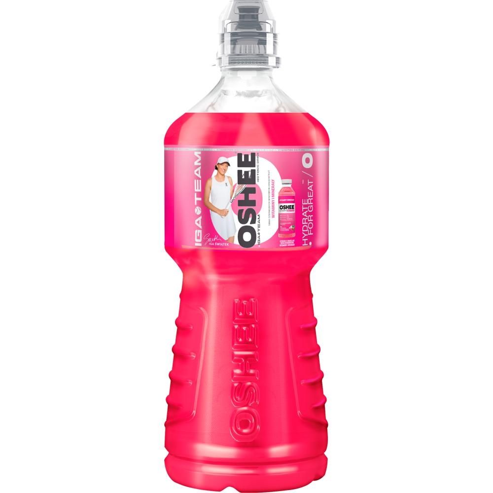 Oshee & Iga Team Napój izotoniczny smak czerwonych winogron-dragonfruit 1 l