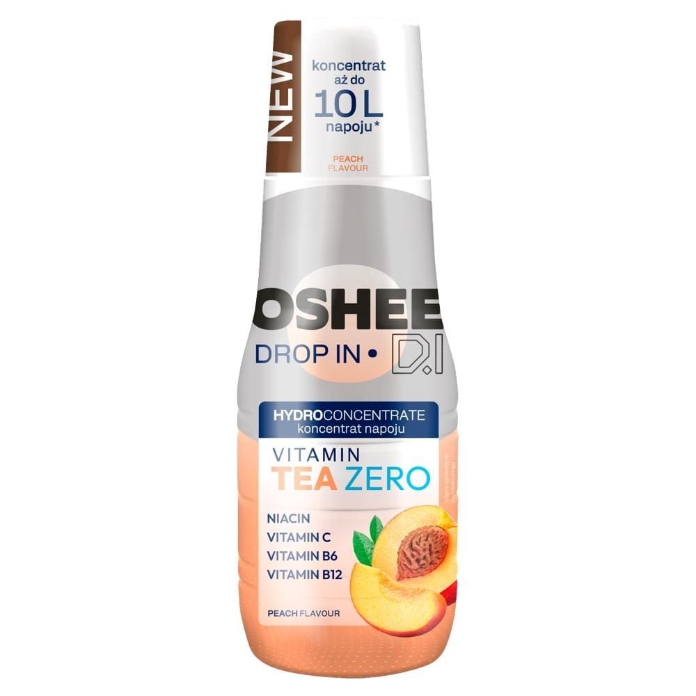 Oshee Drop In Koncentrat napoju herbacianego o smaku brzoskwiniowym 500 ml