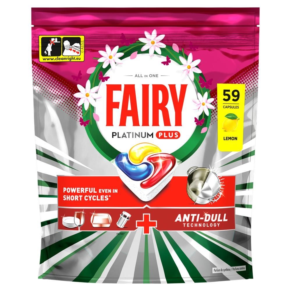 Fairy Platinum Plus Tabletki Do Zmywarki, Cytryna,  59