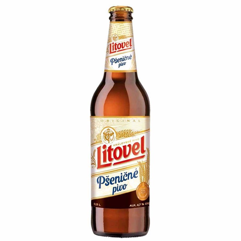 Piwo pszeniczne Psenicne Pivo alk. 4.7% obj. Litovel 500 ml