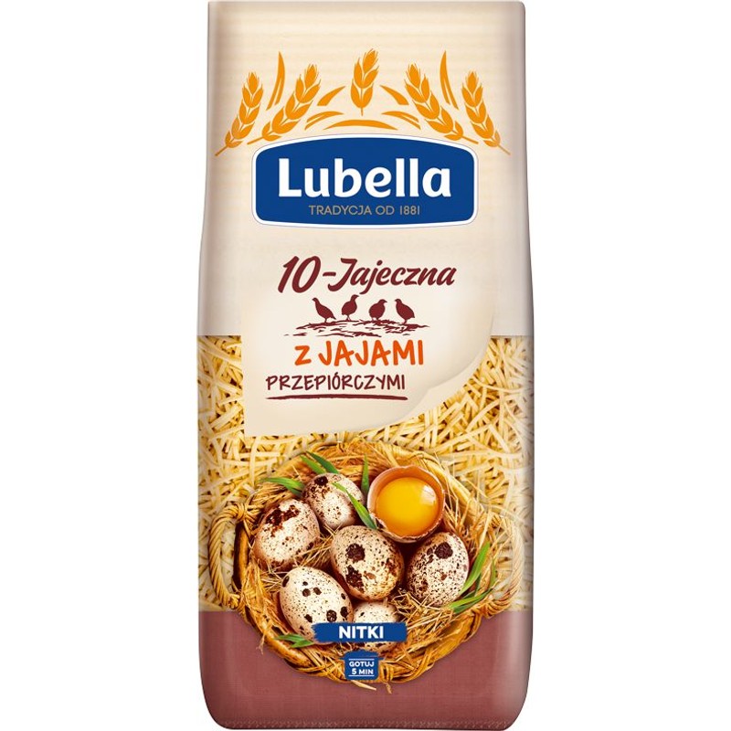 Makaron nitki z jaj przepiórczych Lubella 250 g