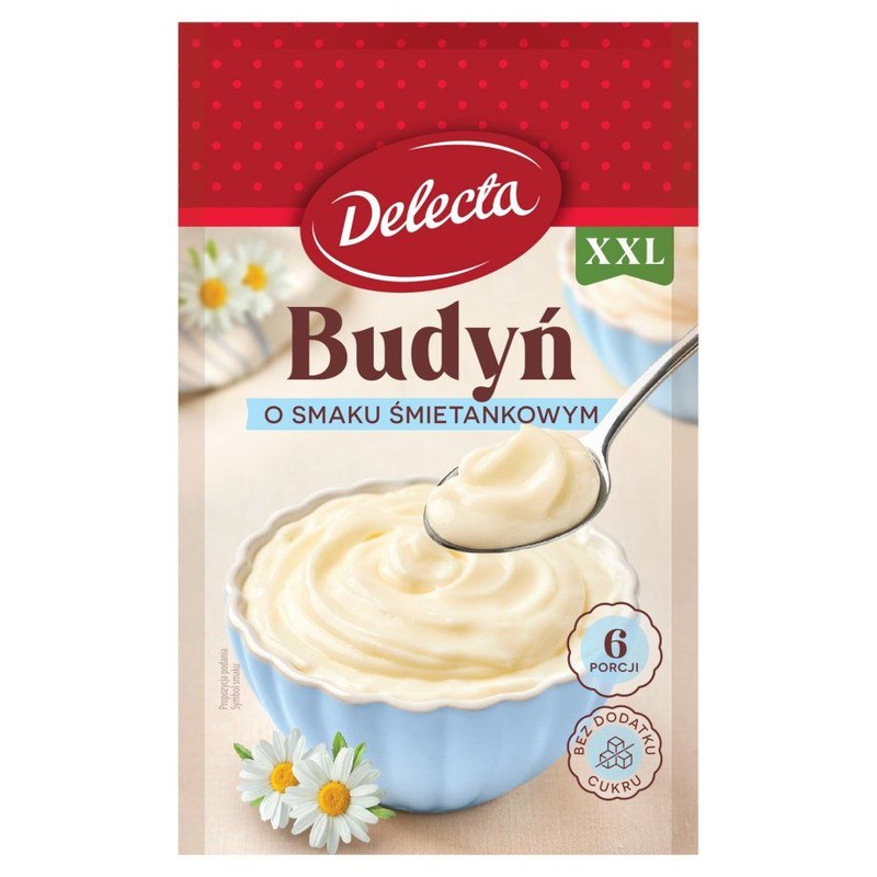 Budyń o smaku śmietankowym 6 porcji Delecta 47 g