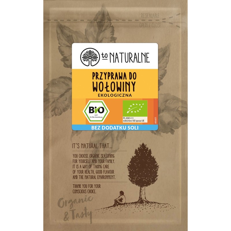 BIO Ekologiczna przyprawa do wołowiny To Naturalne 20 g