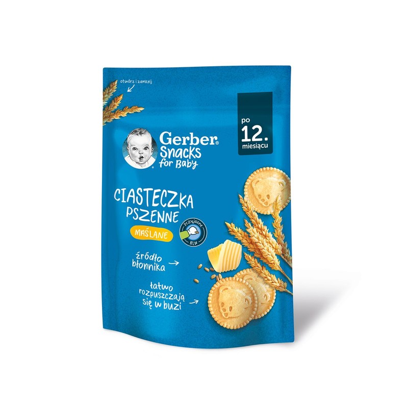 Ciasteczka pszenne maślane po 12 miesiącu Gerber 150 g