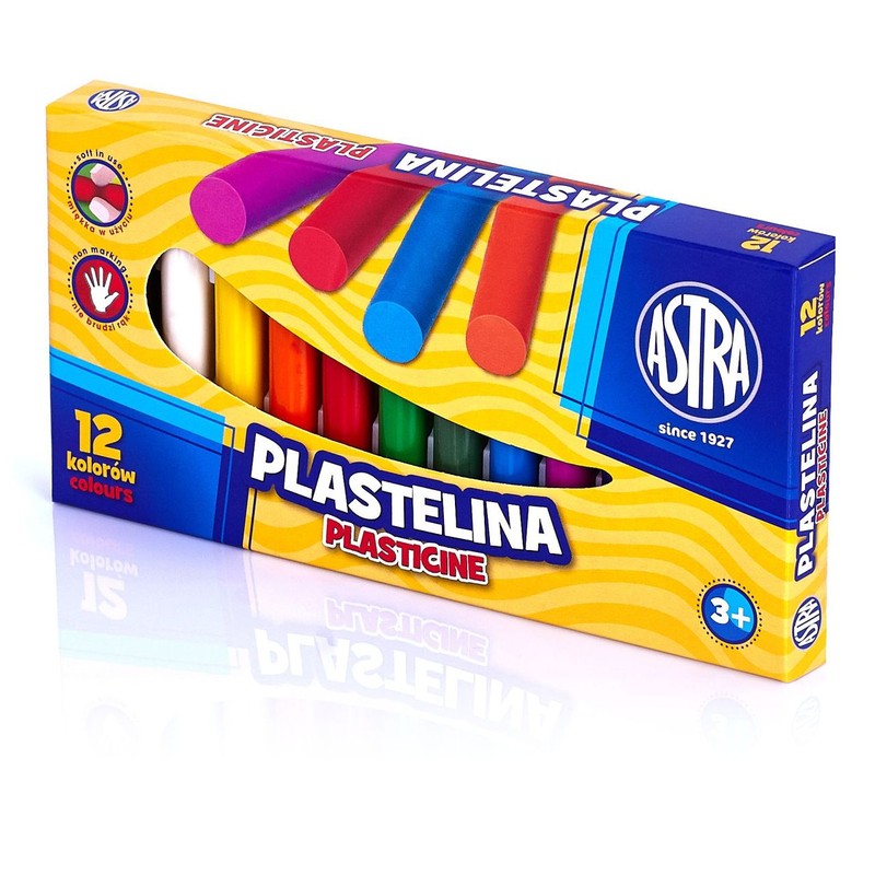 Plastelina 12 kolorów ASTRA 12 sztuk