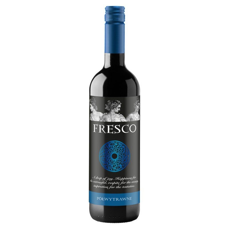 Wino polskie czerwone półwytrawne Rosso alk. 14,0% obj. Fresco 750 ml