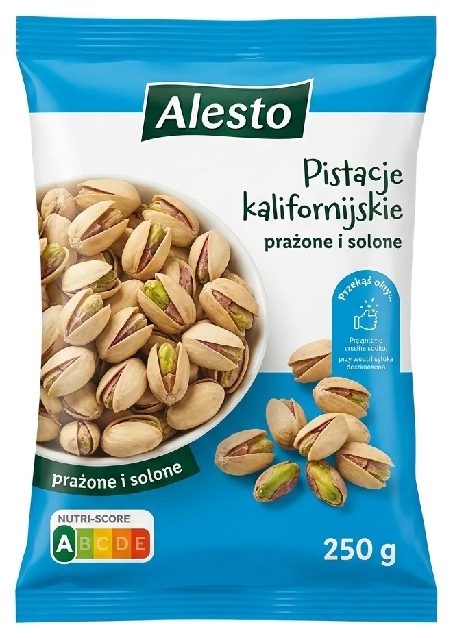 Pistacje kalifornijskie prażone i solone