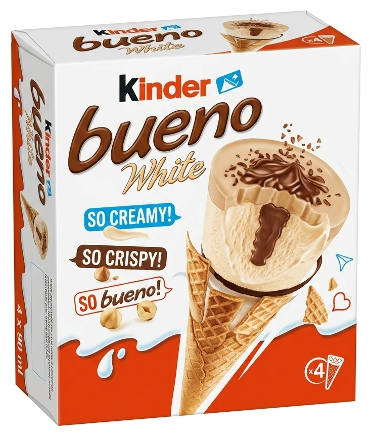 Kinder Bueno White Rożki, 4-pak