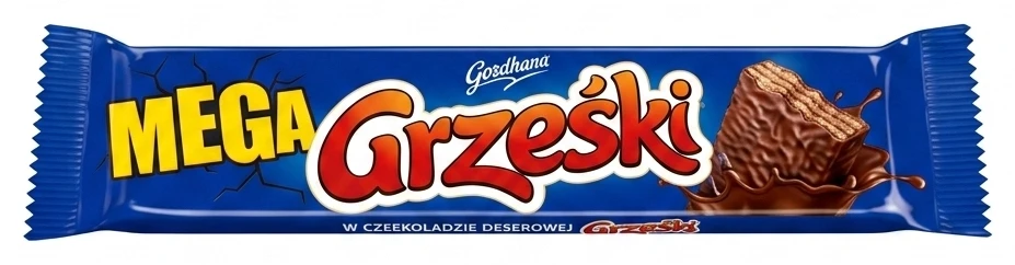 Grześki Mega w czekoladzie deserowej