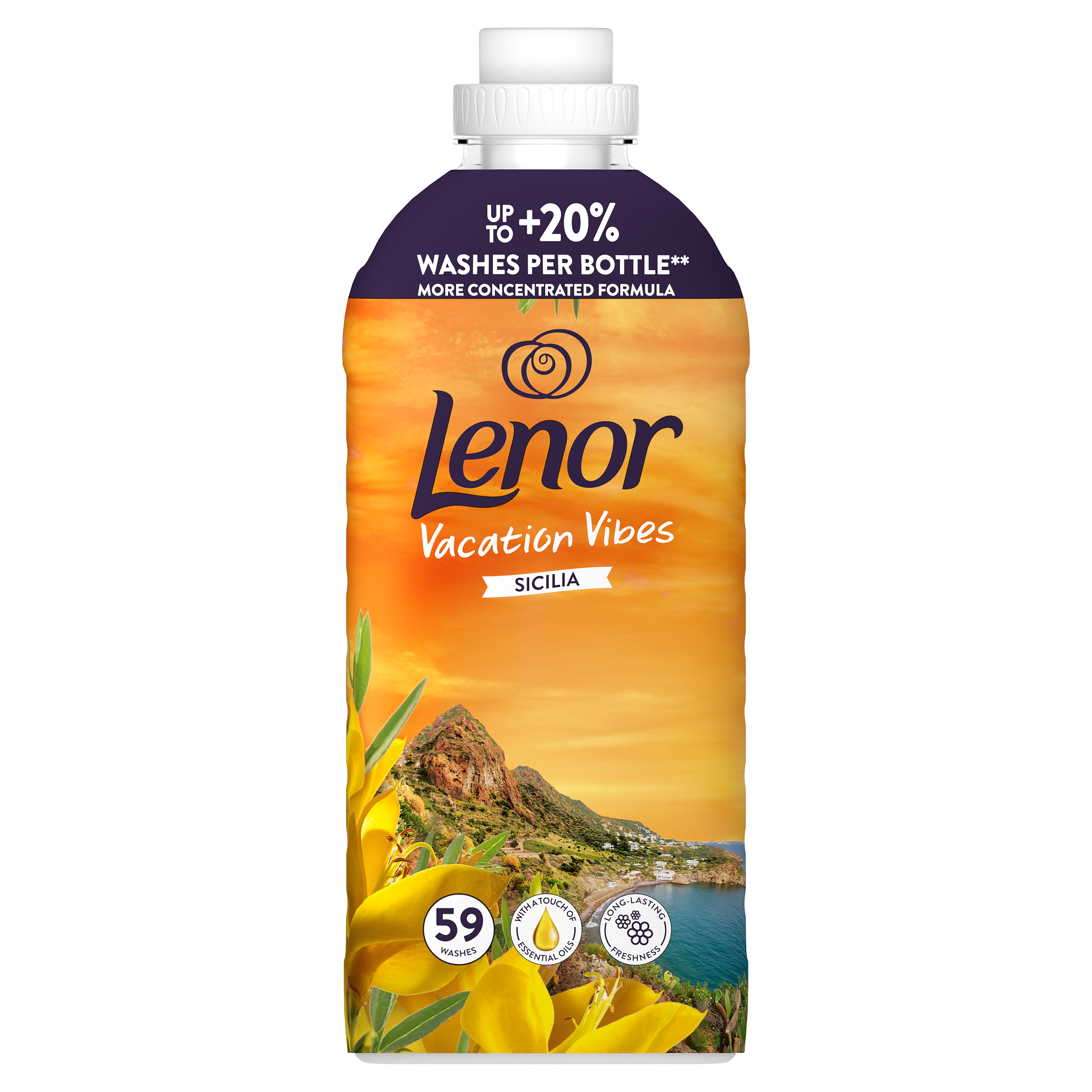 Lenor Płyn Do Płukania Tkanin Sicilia 1.239L, 59 Prań