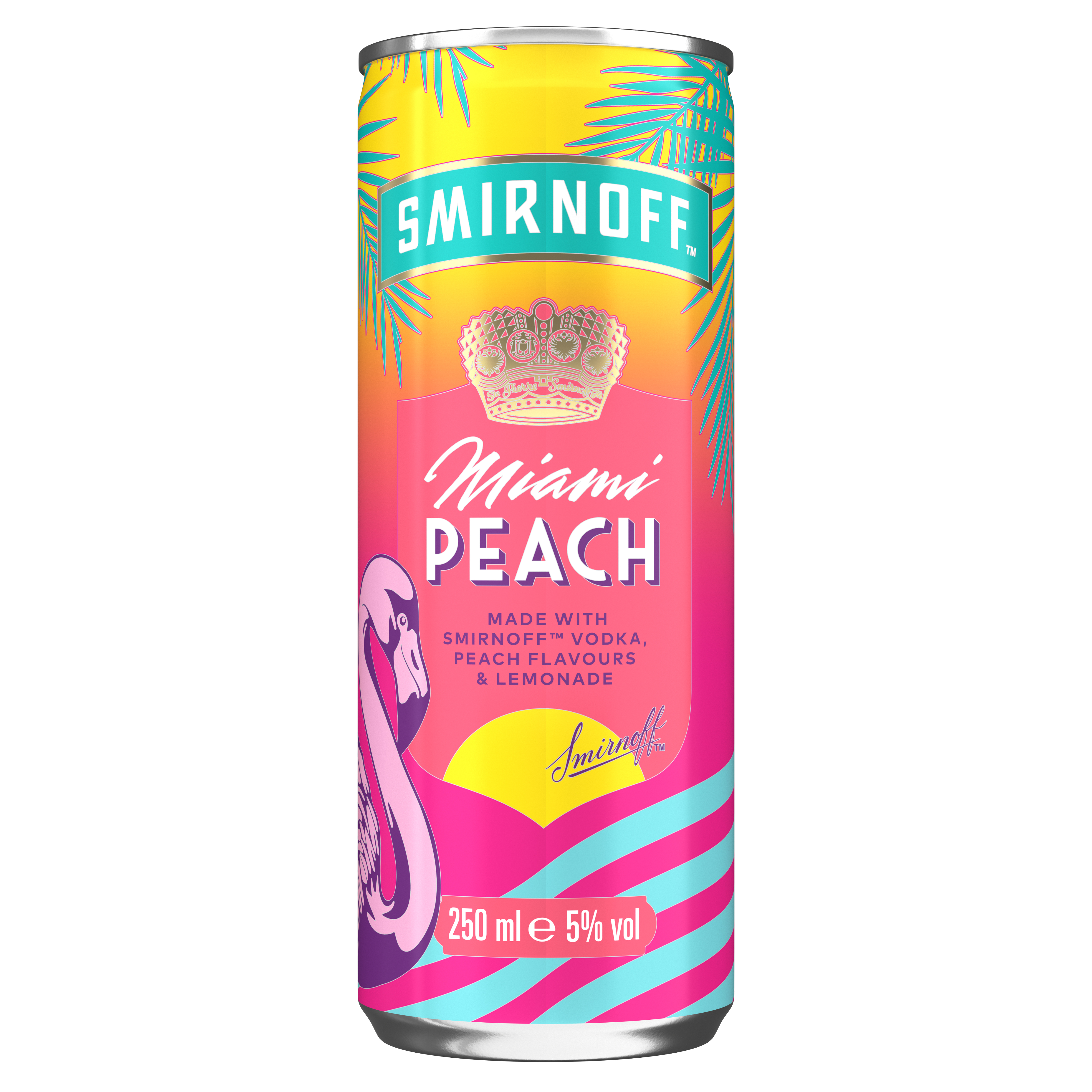 Napój Alkoholowy Smirnoff Miami Peach & Lemonade 5% 250 Ml Kaucja