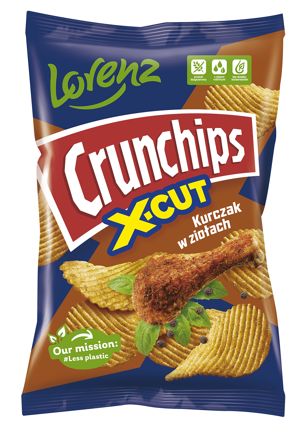 Crunchips X-Cut Kurczak W Ziołach 140G