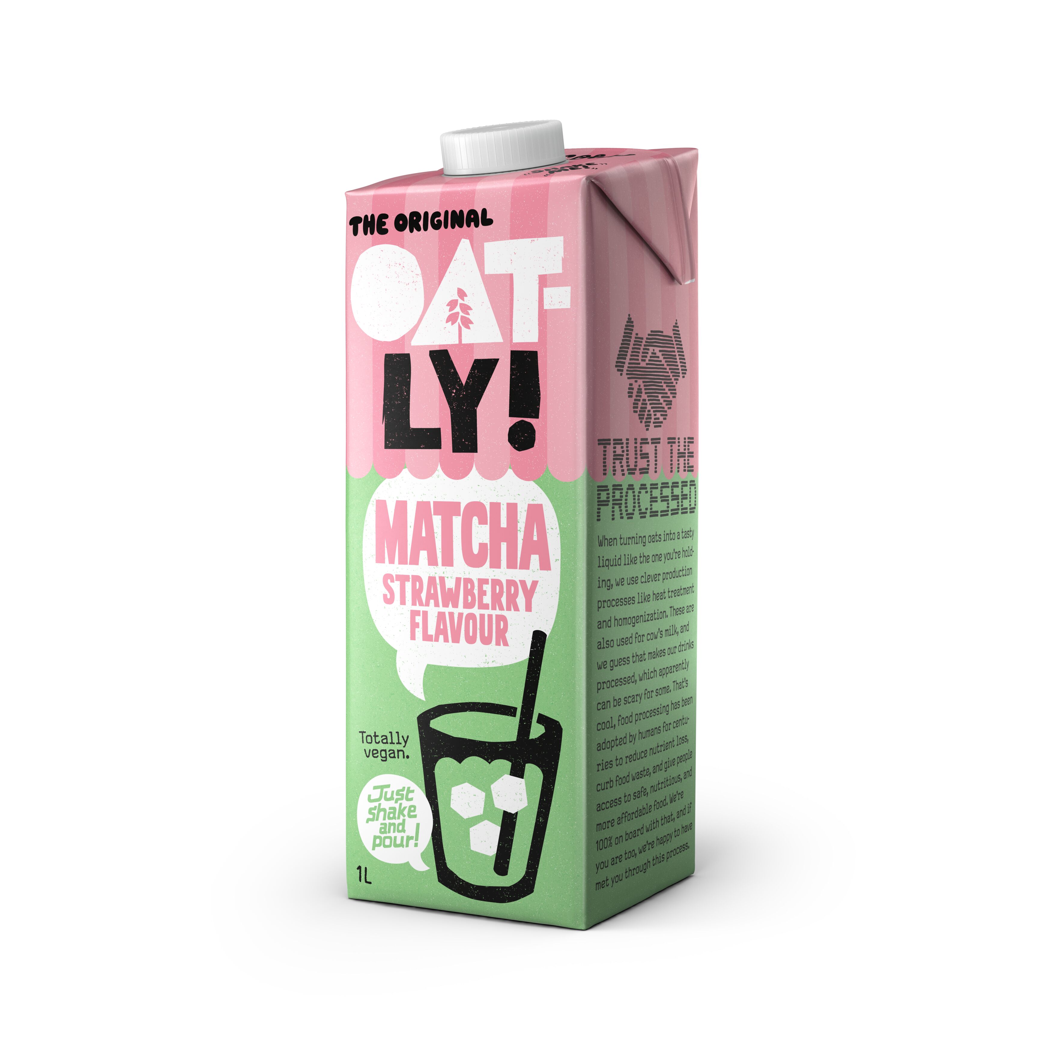 Oatly Matcha O Smaku Truskawkowym 1 L