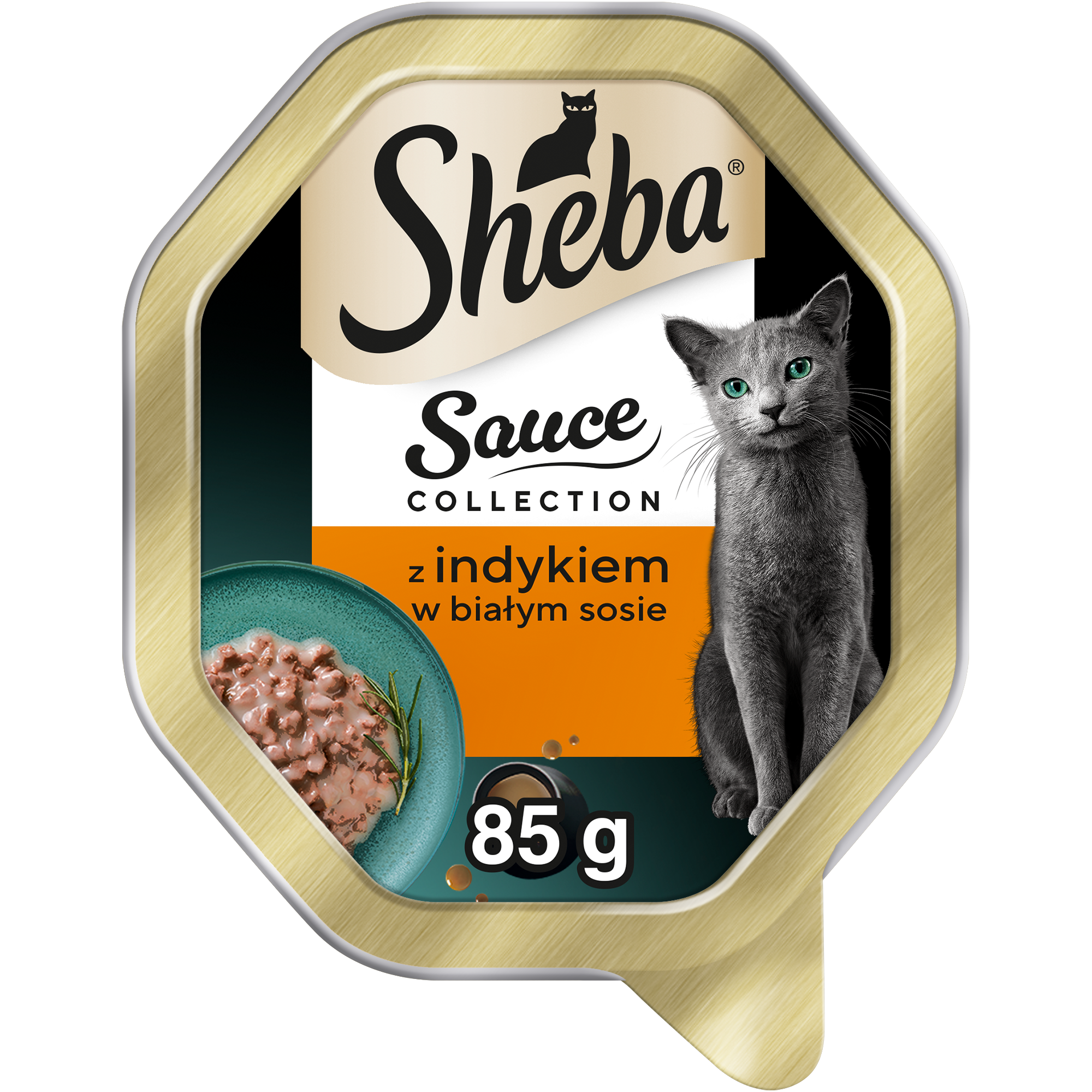 Sheba Tacka Sauce Collection W Białym Sosie Z Indykiem 85G