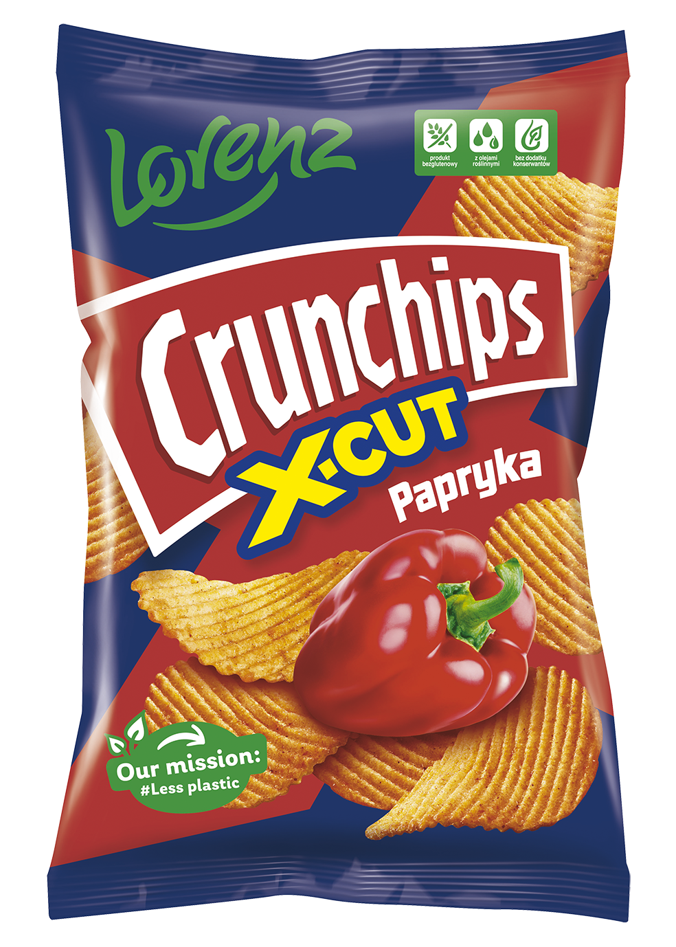 Crunchips X-Cut Papryka 140G