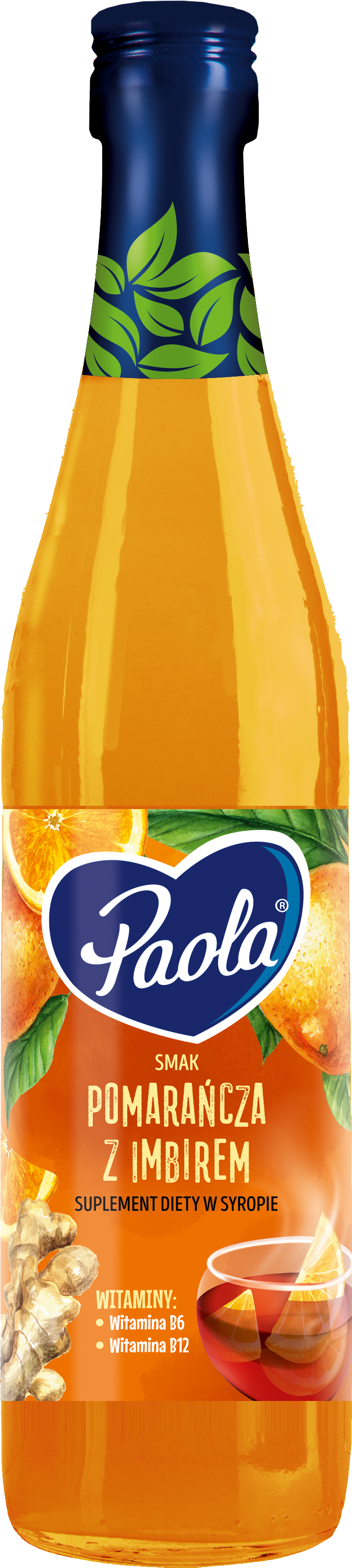 Paola Pomarańcza Z Imbirem Suplement Diety W Syropie 430 Ml