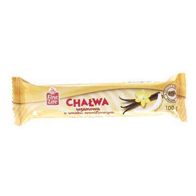 Fine Life Chałwa sezamowa o smaku waniliowym 100g
