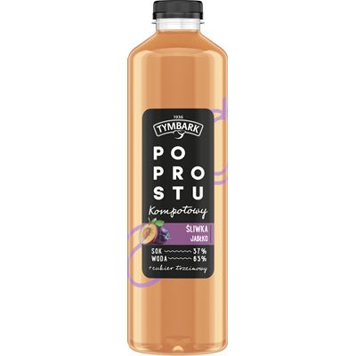 TYMBARK Po prostu Kompotowy śliwka jabłko 6 x 1,25 l [kaucja]