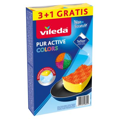vileda Zmywak Pur Active Colors 4 sztuki