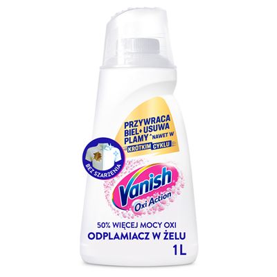 Vanish Oxi Action Odplamiacz do białych tkanin w płynie 1 l
