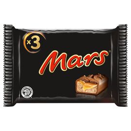 Mars Nugatowe nadzienie oblane karmelem i mleczną czekoladą 135 g (3 x 45 g)