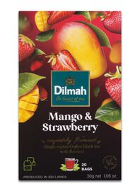 Dilmah Herbata czarna Mango & Strawberry Flavoured 20 torebek 30 g
