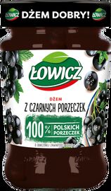 Łowicz Dżem z czarnych porzeczek o obniżonej zawartości cukrów 280 g