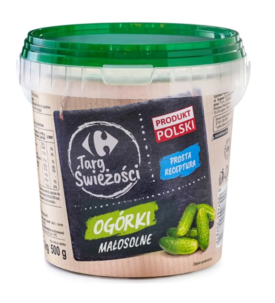 Ogórki małosolne wiaderko 500g
