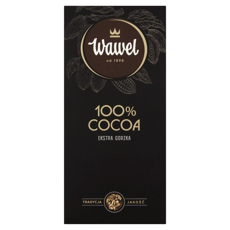 Czekolada Ekstra gorzka 100% kakao Wawel 80 g