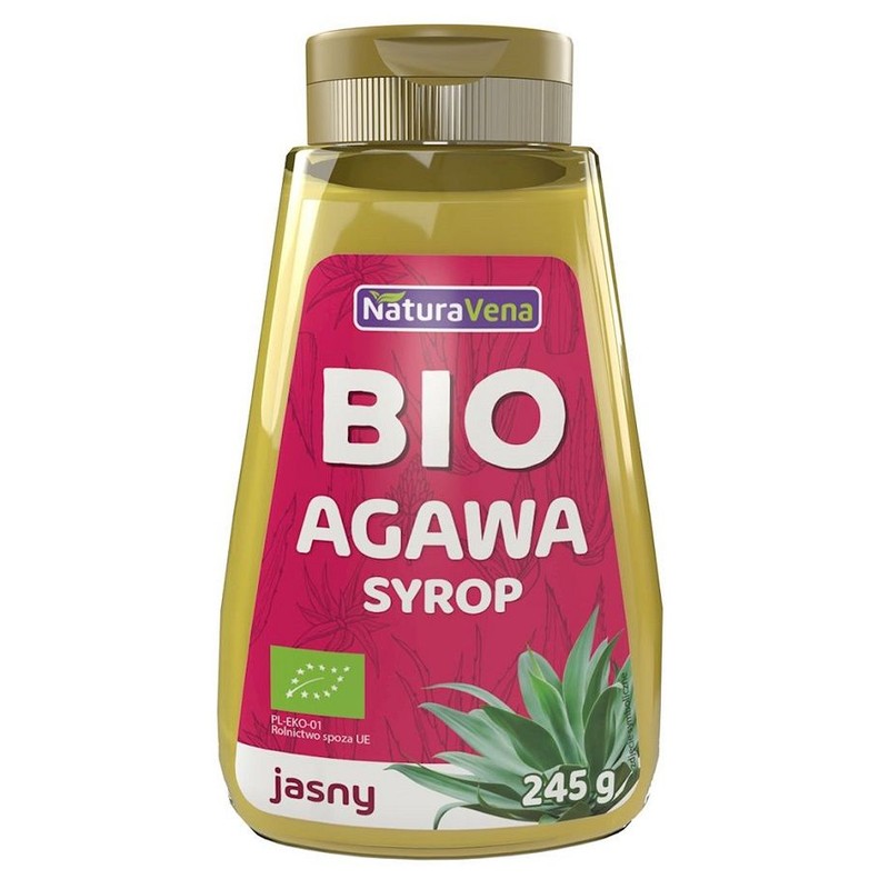 BIO syrop z agawy jasny NaturaVena 250 g