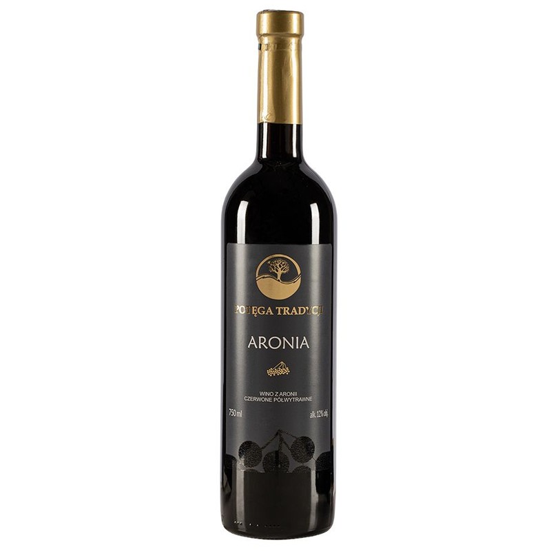 Wino z aronii czerwone półwytrawne alk.12% obj.    Potęga Tradycji 750 ml
