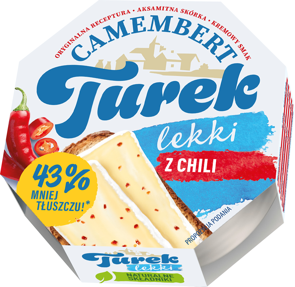 Turek Camembert Lekki Chili 120 G